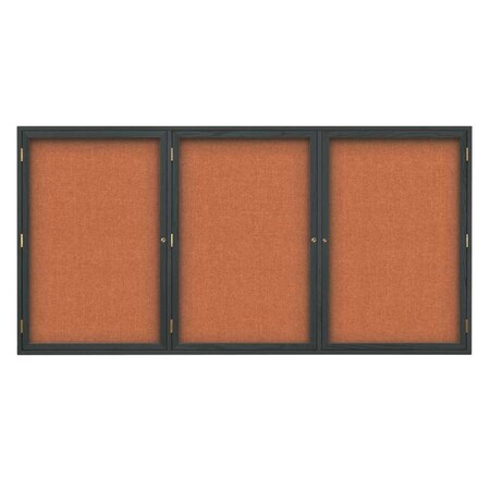 United Visual Products Board, 60x36, Walnut/Grey UV104EZ-GREY-WALNUT